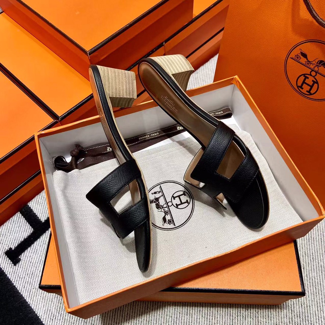 에르메스 올수공 오아시스 슬리퍼 샌들 앱송 48